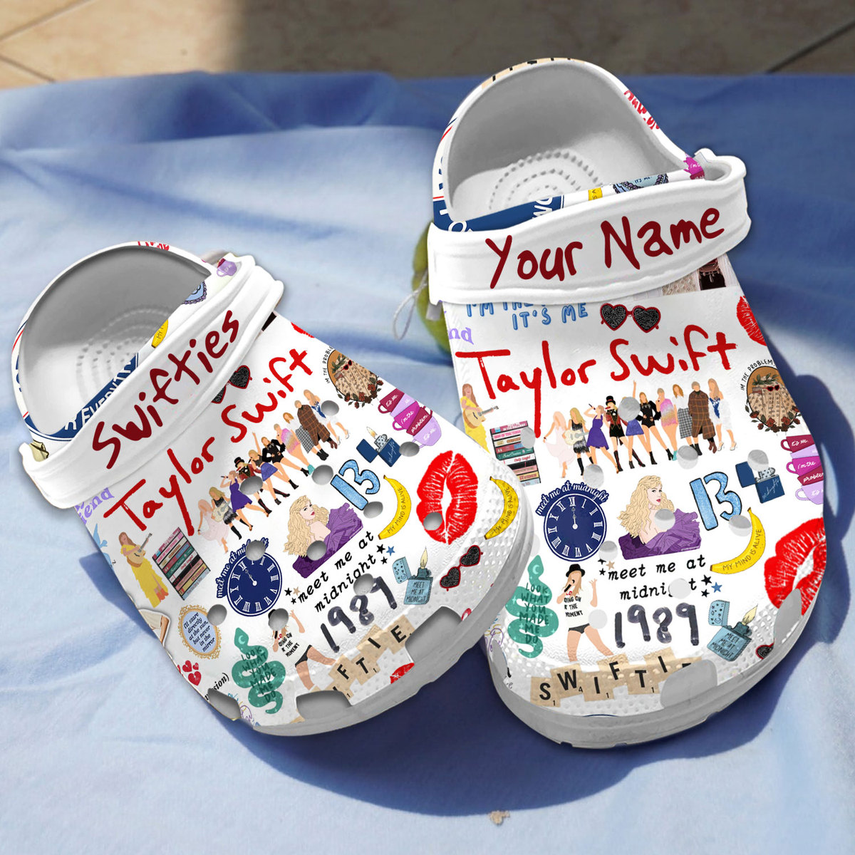 Customized Clogs Singer Taylor Swift Classic Sandals, Perfect Gift for Swifties!