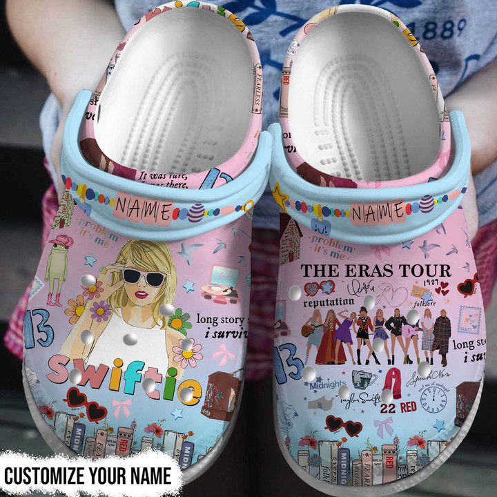 Customized Colorful Clogs Singer Taylor Swift Clogs, Meaningful Gift For Swifties!