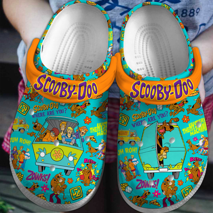 Funny Cartoon Clogs Scooby Doo Colorful Clogs, Express Shipping Available!