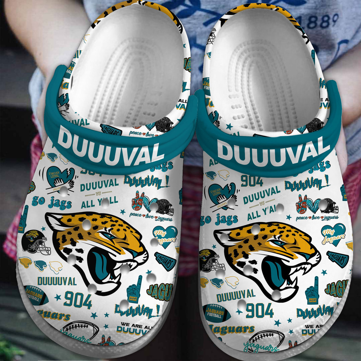 Comfortable And Rare Jacksonville Jaguars Clogs, Suitable For Outdoor Walking
