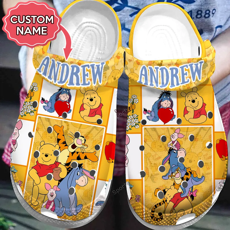 Customized Clogs Winnie The Pooh And Funny Friends Classic Clogs, Shop Now!