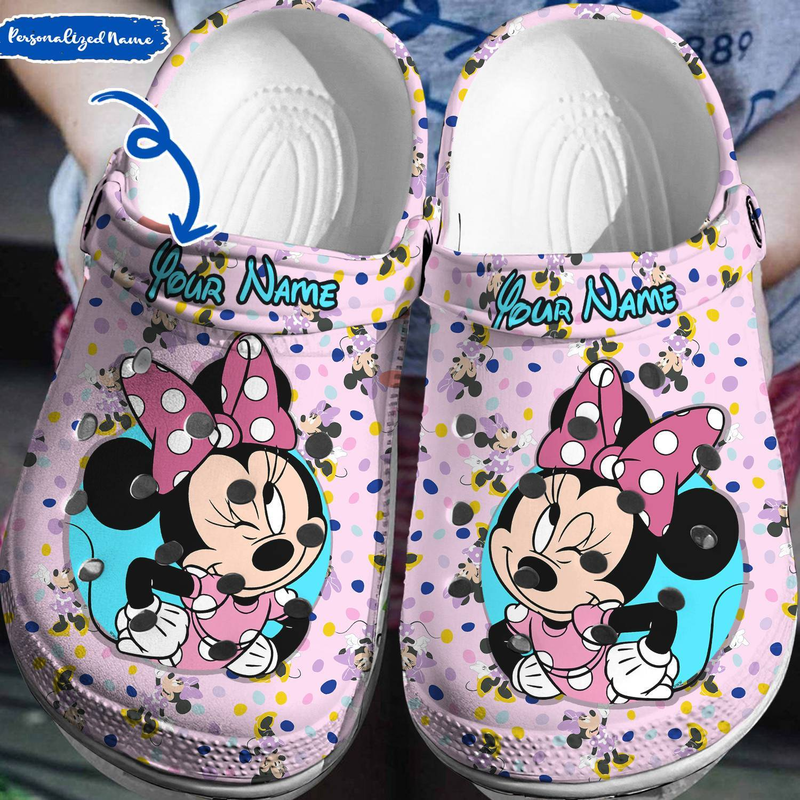 Eye-catching Clogs Pretty Minnie Mouse Classic Clogs Shoes, Creative Gift Idea For Family