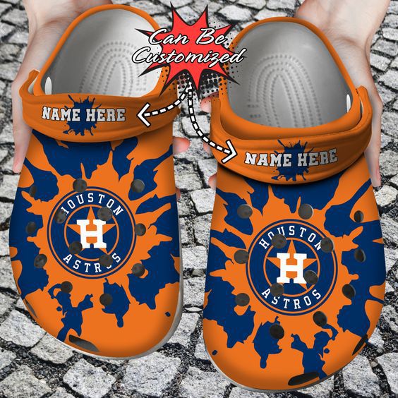 Lightweight And Customized Houston Astros Clogs, Available sizes For Kids And Adults