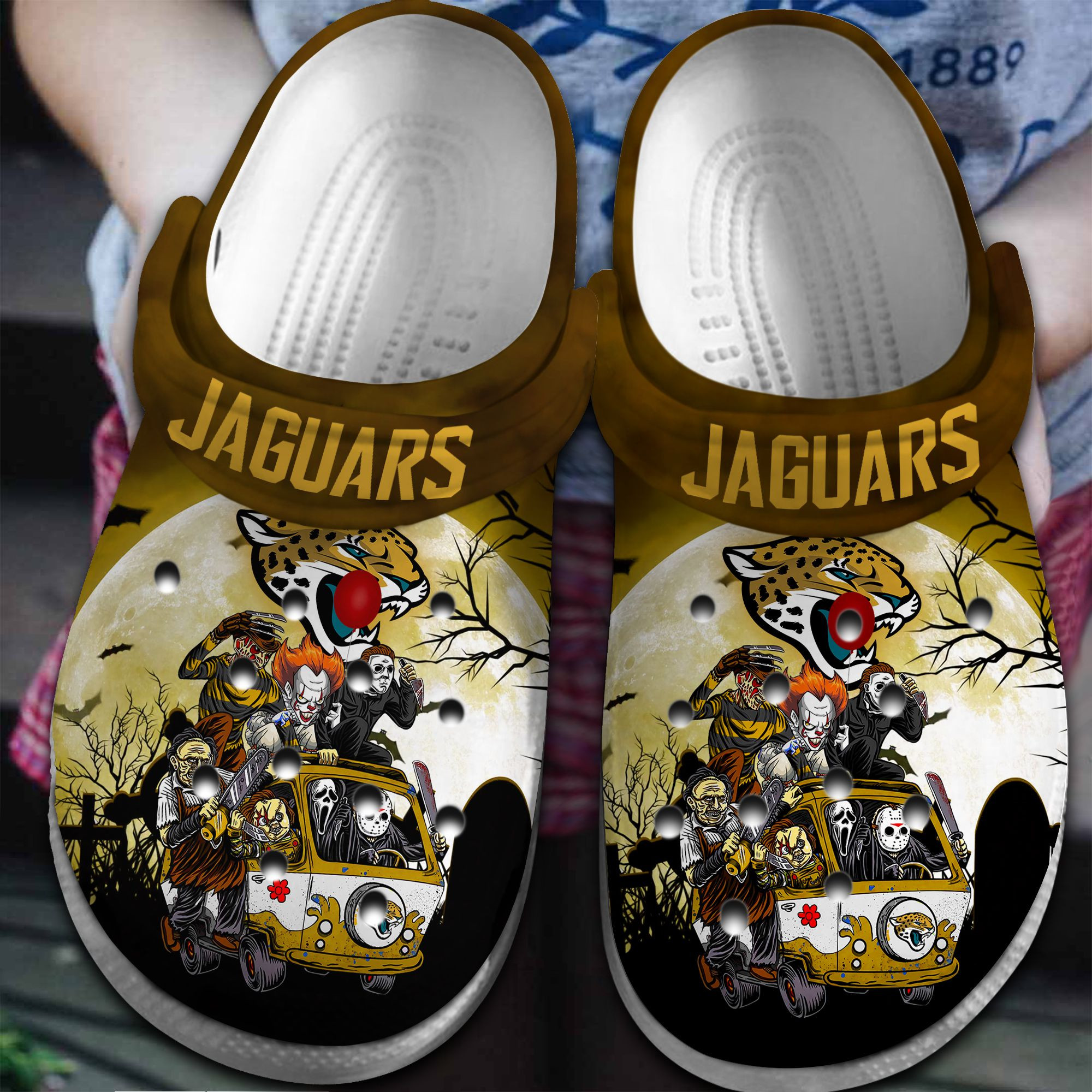 New And Rare Jacksonville Jaguars Clogs, Perfect For Outdoor Activity