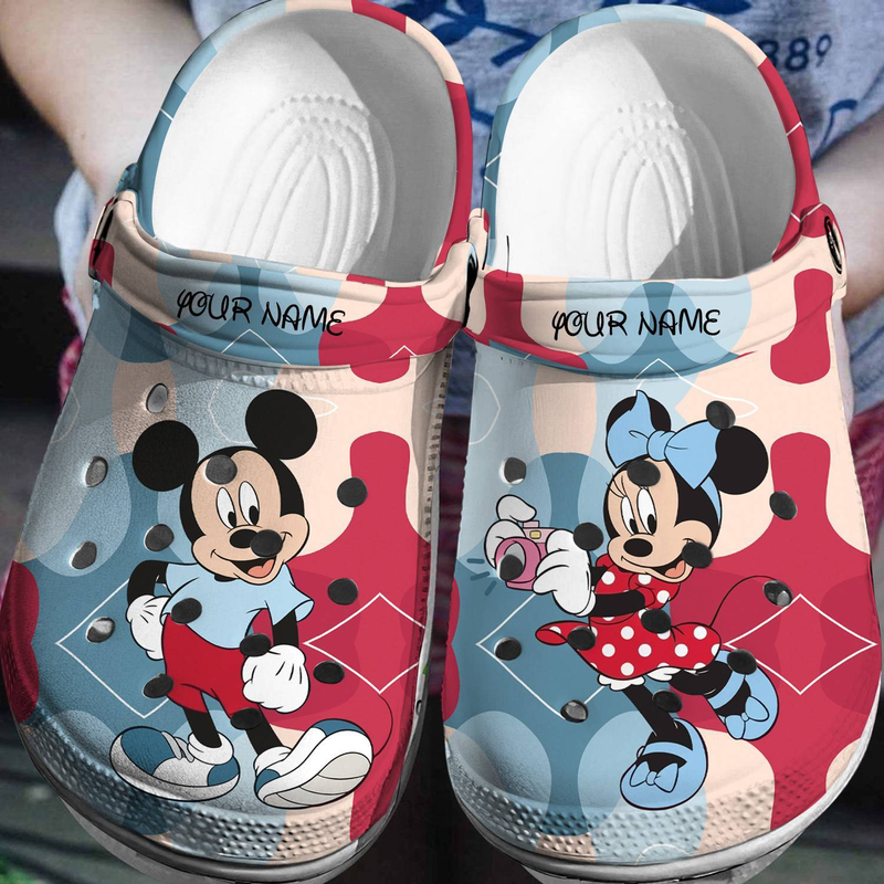 Personalized Clogs Disney And Minnie Cute Clogs, Fast Shipping Available!