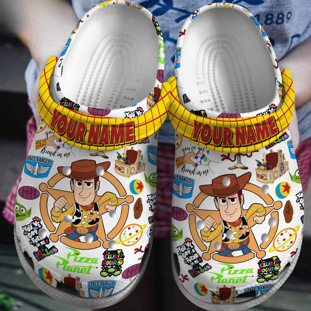 Personalized Clogs Toy Story Woody Clogs, Easy to clean & Quick to dry!