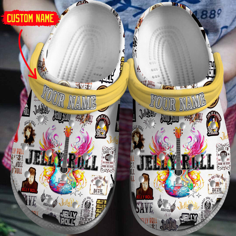 Personalized Music Clogs Jelly Roll Classic Slippers, Shop Now For A Special Price