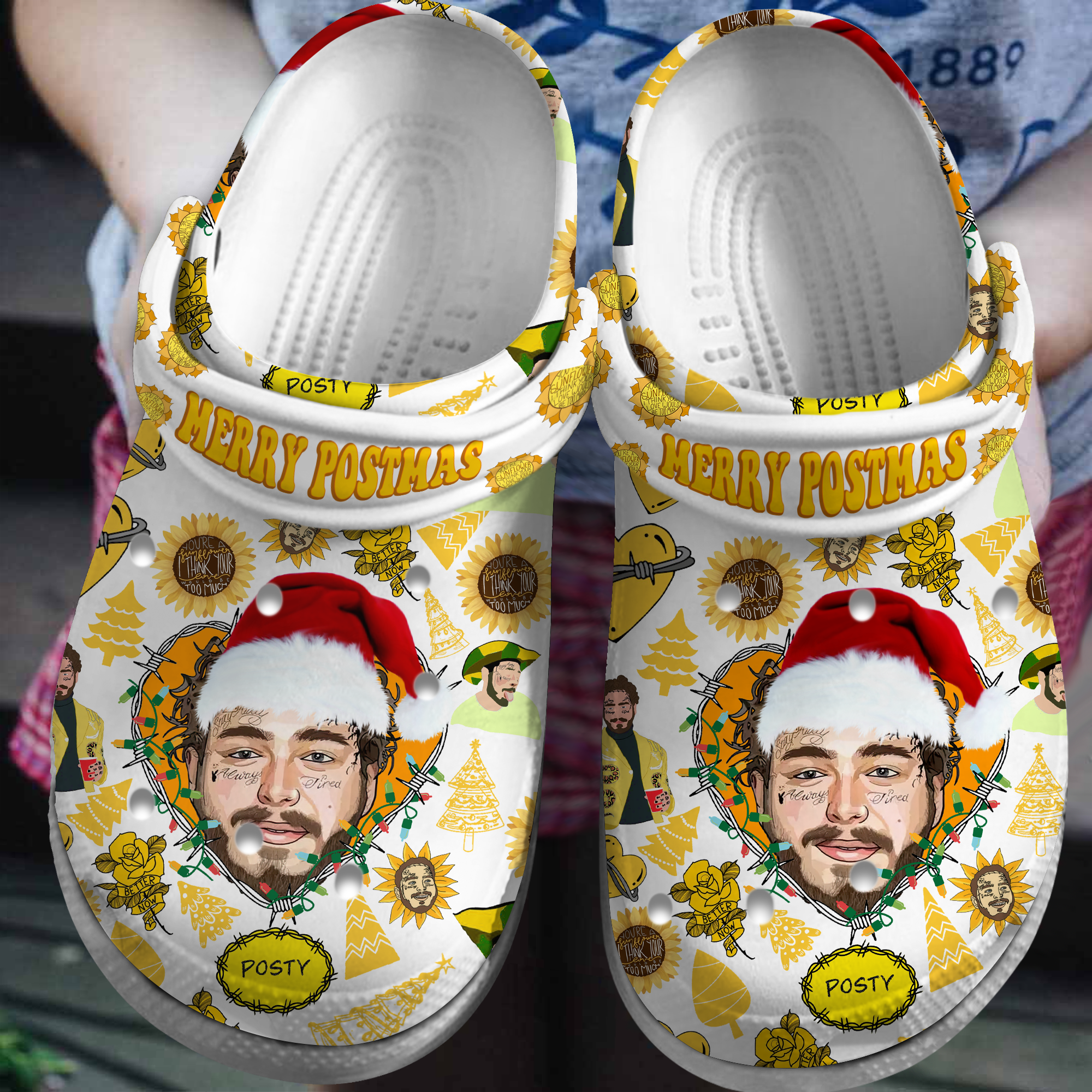 Soft And Water-Resistant Post Malone Clogs, Clogs Unisex-Adult Classic Printed