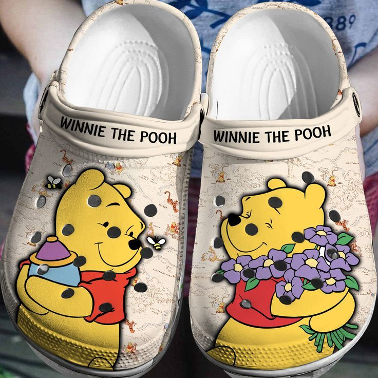Stylish And Adorable Clogs Winnie The Pooh Yellow Clogs, Shop Now For The Best Price!