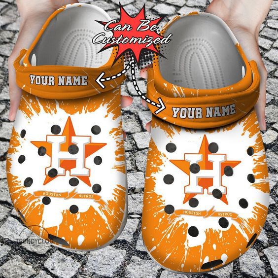 Water-proof And Customized Houston Astros Clogs, Perfect for outdoor Walking