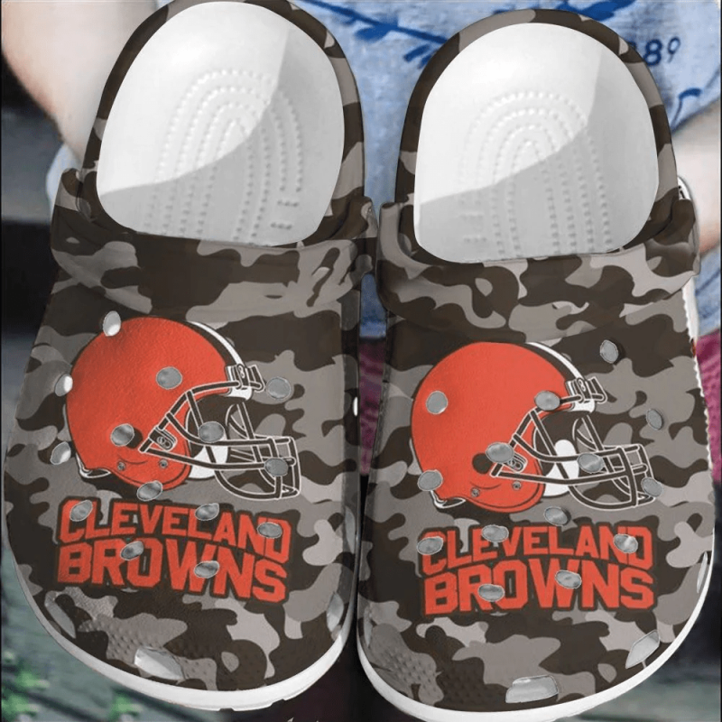 Classic And 3d Printed Cleveland Browns Clogs, Buy More Save More