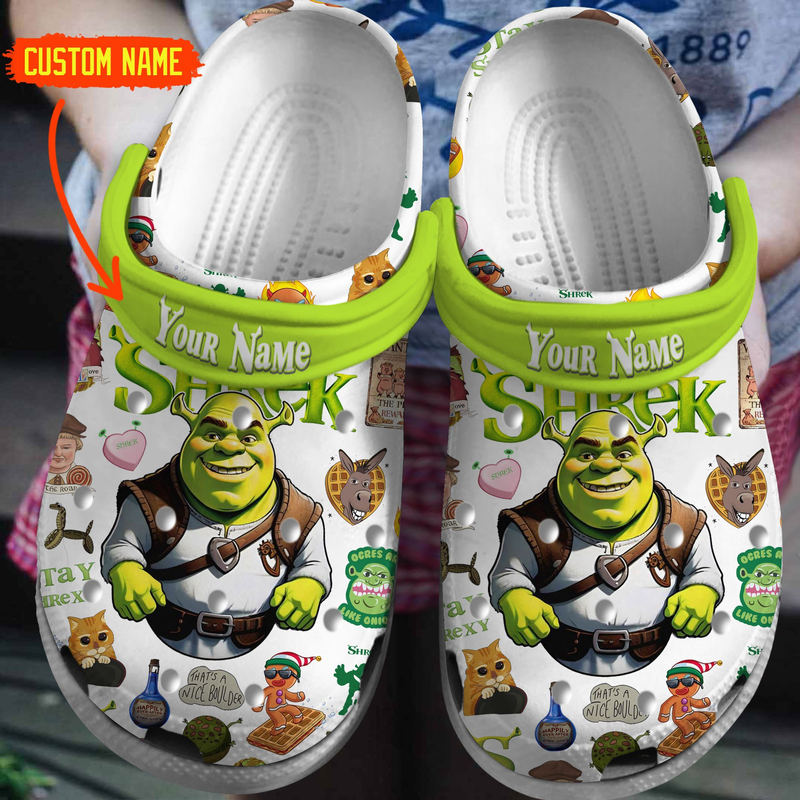 Comfortable And Customized Shrek Clogs, Impressive Birthday Gift