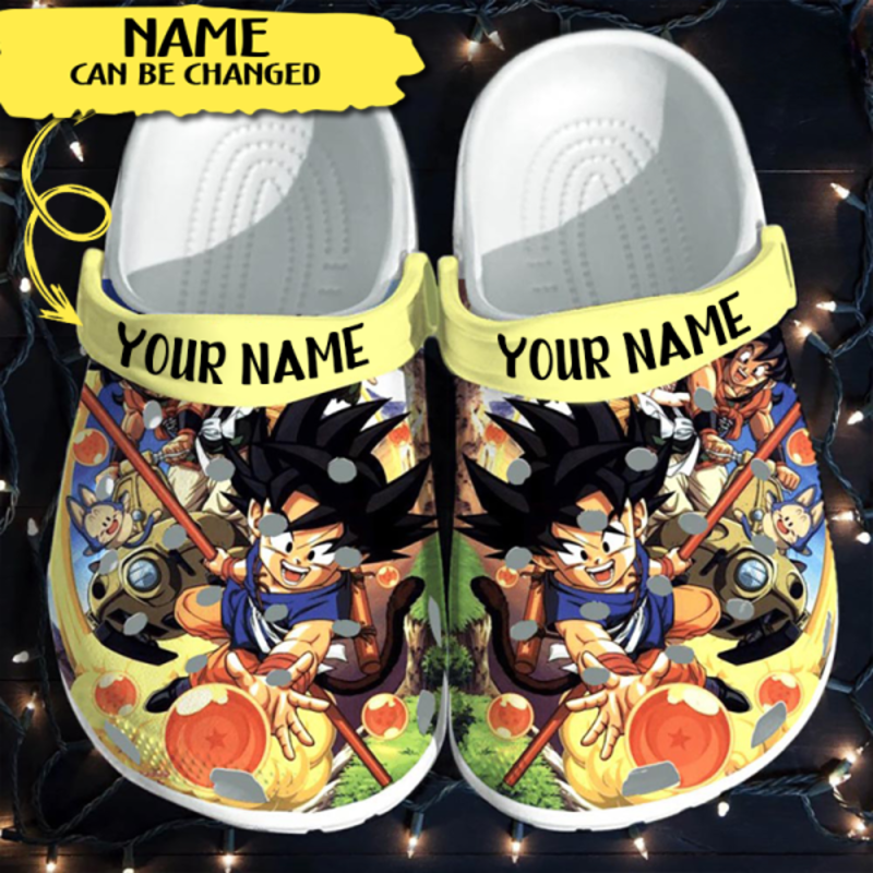 Cool Dragon Ball Son Goku And Friends Customized Clogs, Perfect For Adults