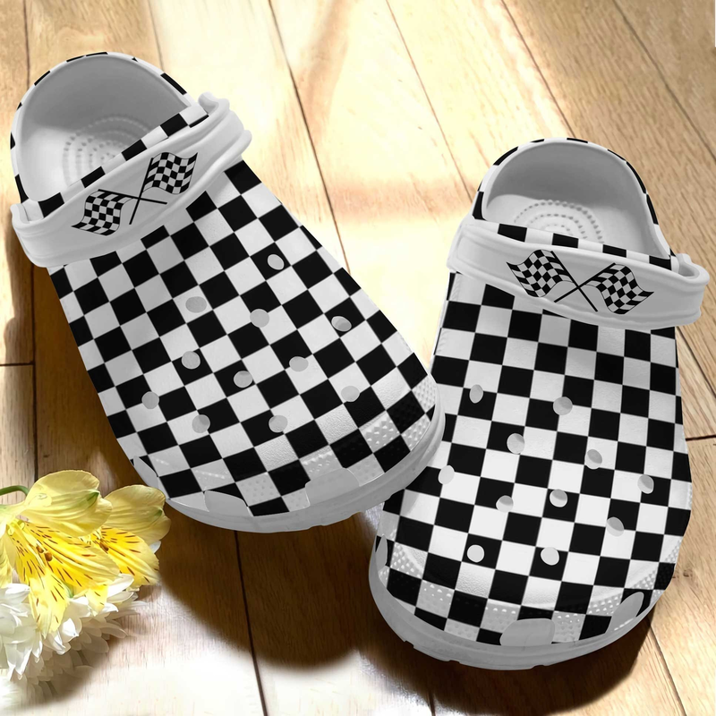 Lightweight And Durable Race Car Unisex Clogs, Perfect Footwear For Outdoor Play
