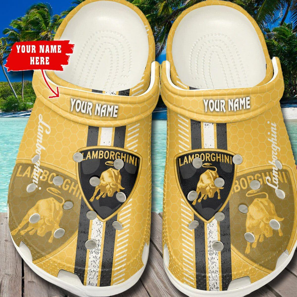 New And 3d Printed Lamborghini Clogs Classic, Perfect For Outdoor Activity