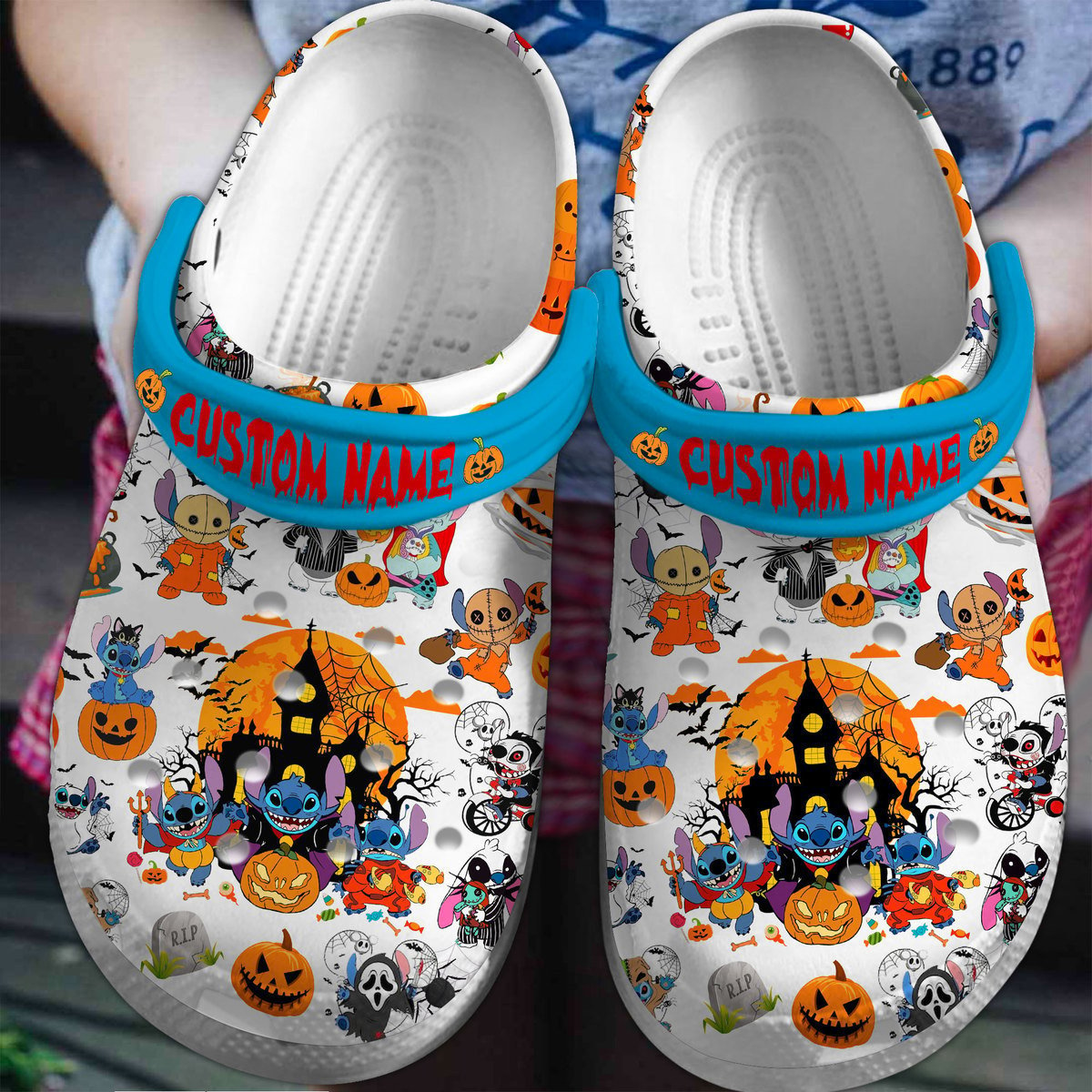 New And Comfort Lilo And Stitch Halloween Disney Cartoon Clogs Crocband, The best Halloween Gift idea