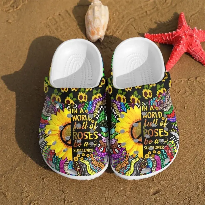 New And Rare Sunflower Clogs, Creative Shoes For Supreme Comfort