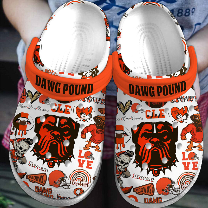 Water-proof And Water-Resistant Cleveland Browns Clogs, Ideal Gift For Men And Women