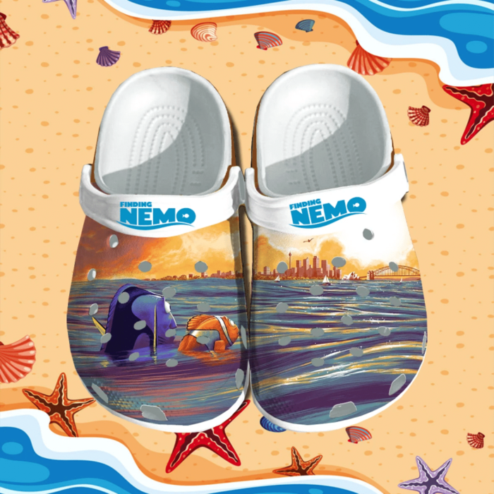 Water-Resistant And Non-slip Finding Nemo Clogs, Perfect For Outdoor Activity