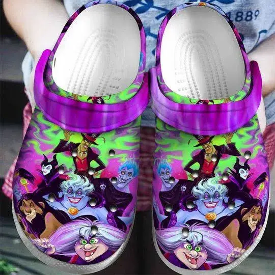 Classic And Special Maleficent Clogs, Perfect For Outdoor Activity