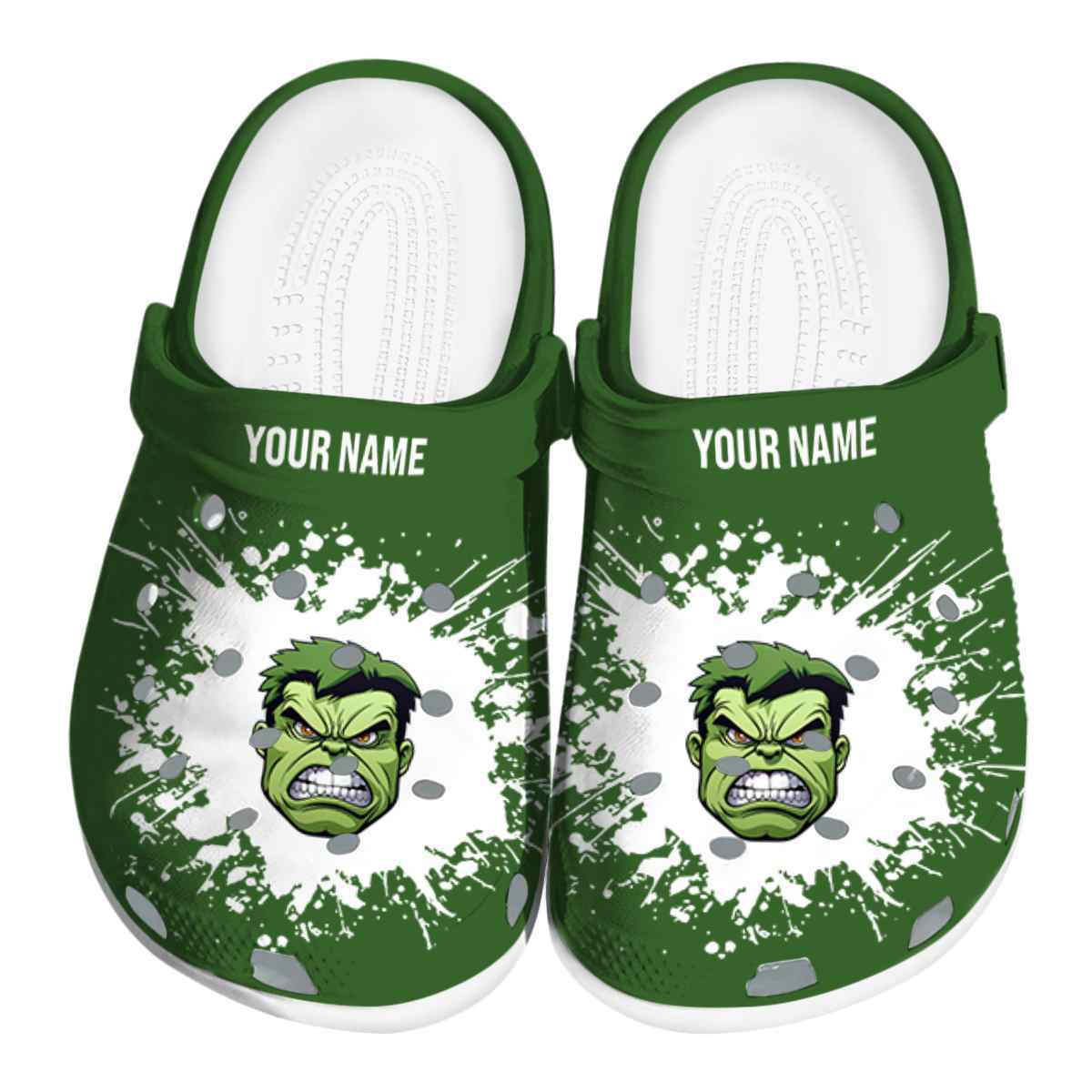 Comfortable And Customized Hulk Clogs, Perfect For Outdoor Walking