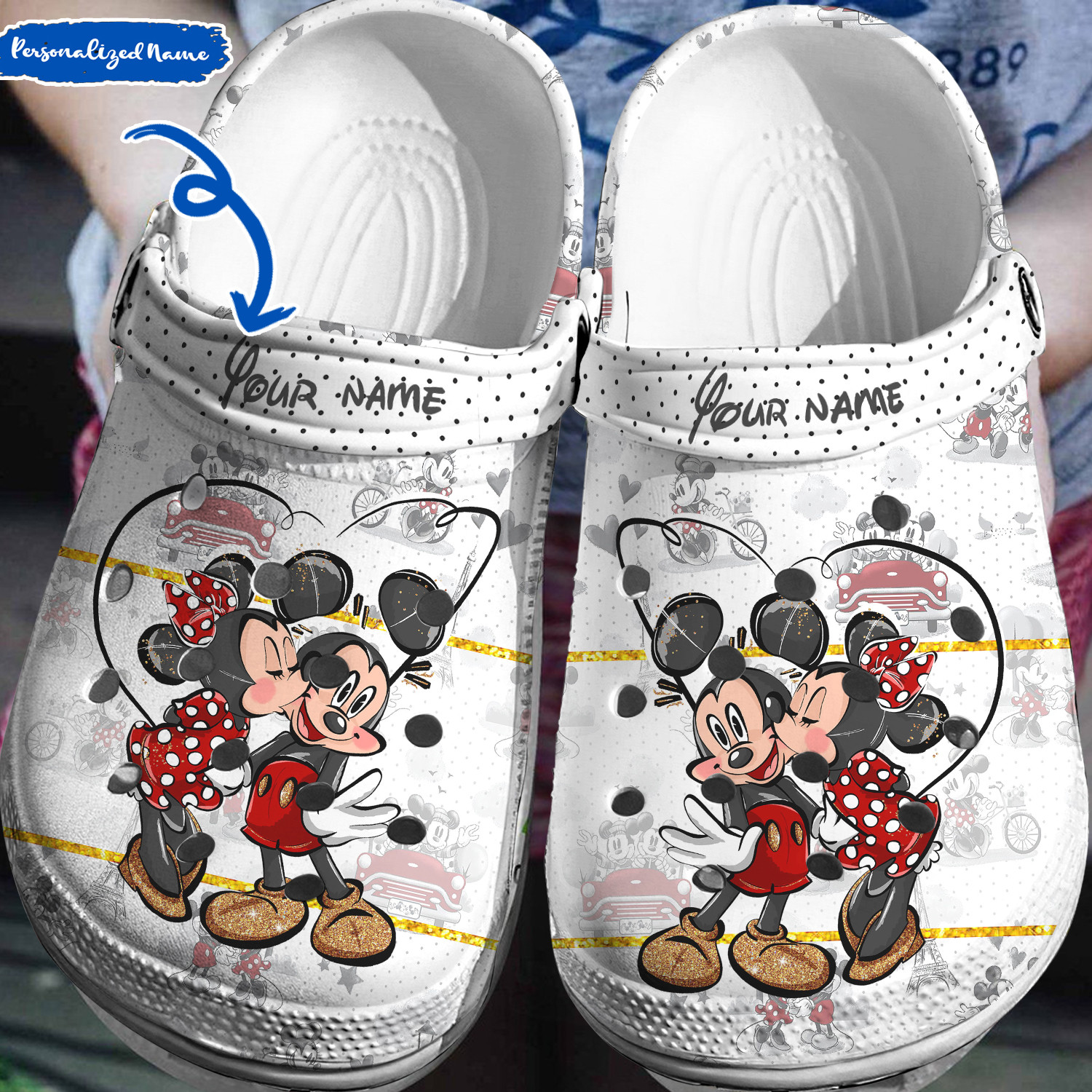 Customized Mickey & Minnie Mouse Clogs, Buy More Save More