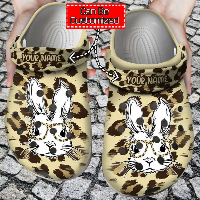 Cute Bunny Easter Leopard Pattern Clogs, Fast Shipping And Dedicated Support!