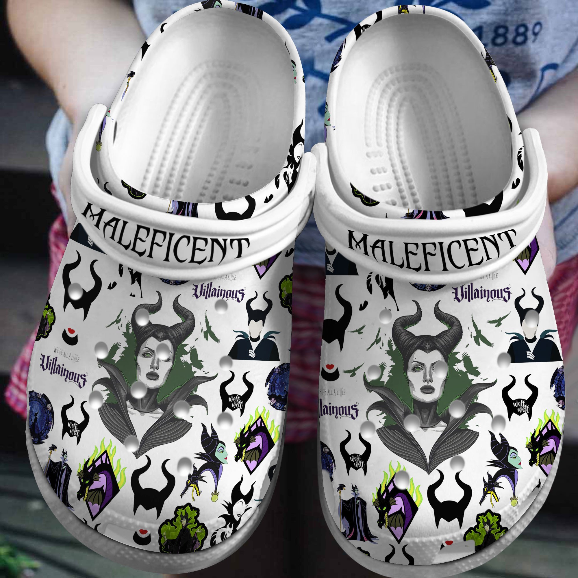 Lightweight And Soft Maleficent Clogs, Clogs Unisex-Adult Classic Printed