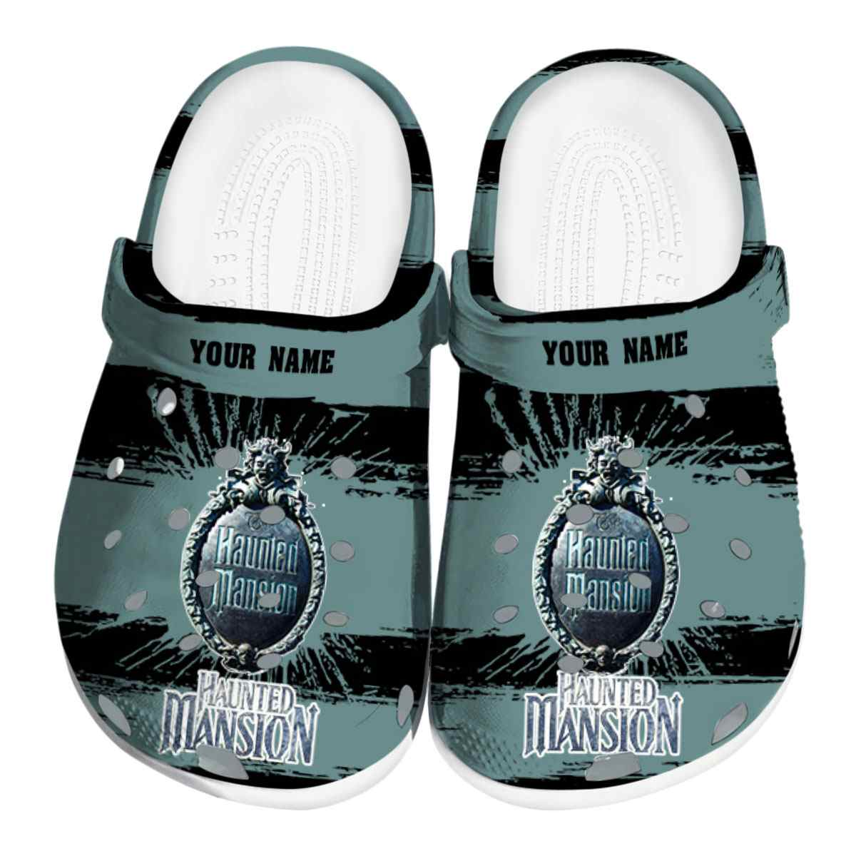 Personalized 3d Printed Haunted Mansion Theme, Clogs Unisex-Adult Classic Printed