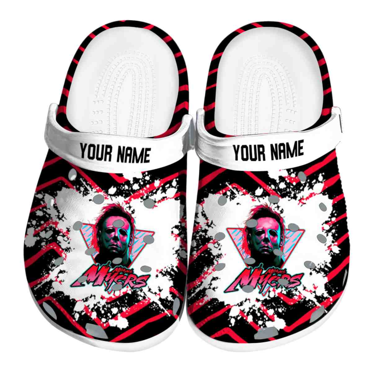 Personalized Limited Edition Clogs Michael Myers The Villian Edittion, Lightweight Iconic Clogs Comfort