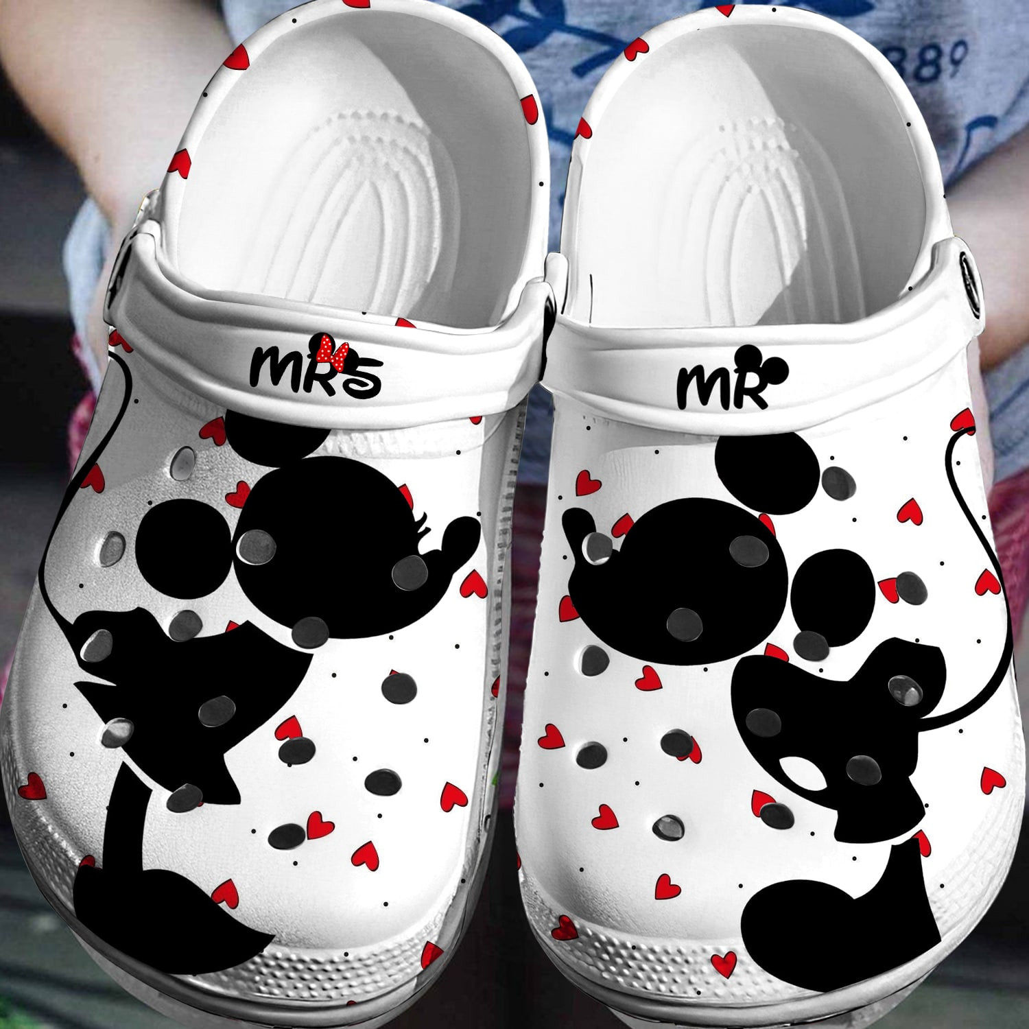 Customized Mickey & Minnie Mouse Clogs, Ideal Gift For Men And Women