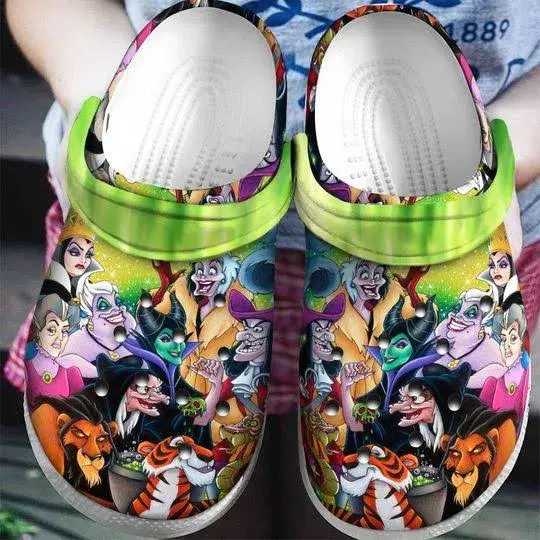 Water-Resistant And Non-slip Maleficent Clogs, Perfect For Outdoor Play