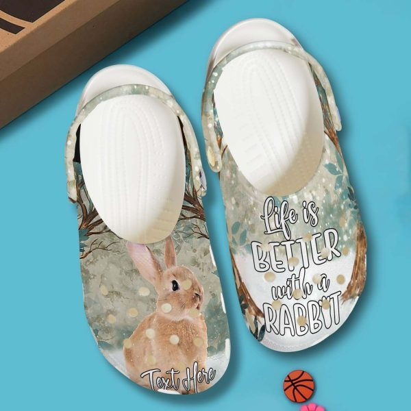 Customized & Special A Rabbit For You Clogs, Impressive Gift For Your Beloved!