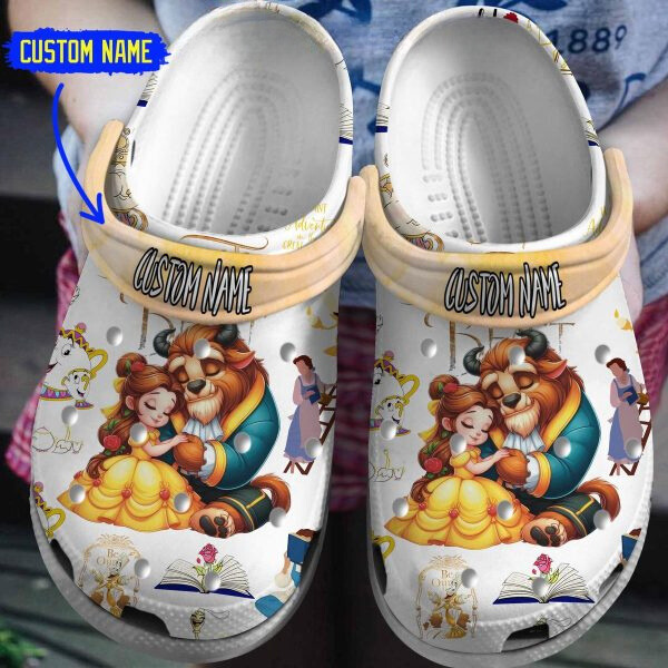 Customized Clogs Beauty And The Beast Disney Clogs, Easy To Take On And Take Off