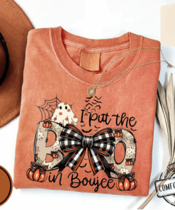 I Put The BOO IN Boujee Halloween Design T-Shirts
