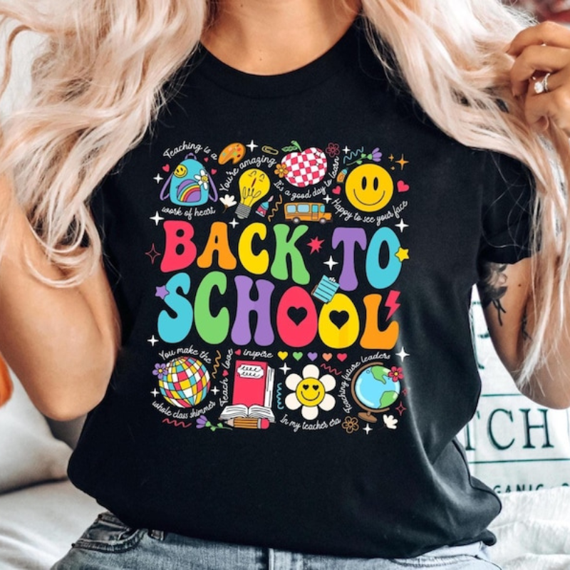 Back To School Colorful Trendy T-Shirts