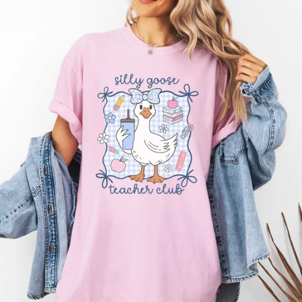Back To School Silly Goose Teacher Club T-Shirts