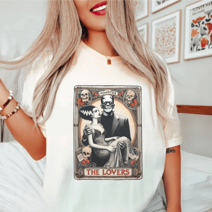 Beautiful The Lovers Monster Halloween T-Shirts