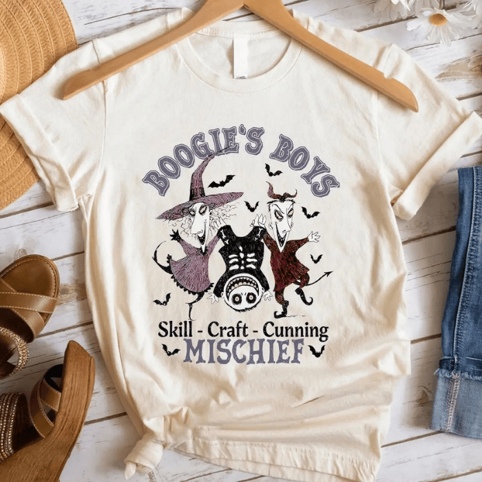 Cool Boogie's Boys Skill - Craft - Cunning Mischief Halloween T-Shirts