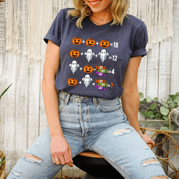 Creative Halloween Math For Bright Heads T-Shirts