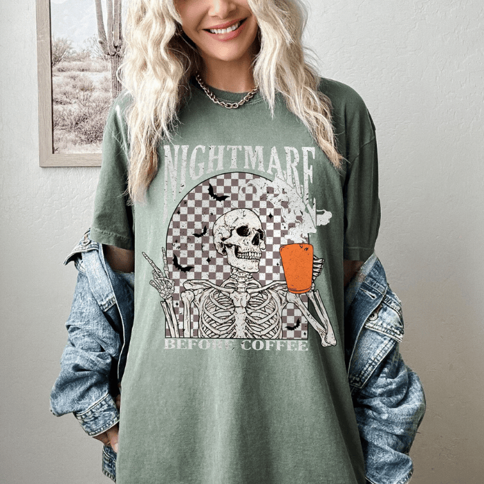 Creative Idea Nightmare Before Coffee Halloween T-Shirts