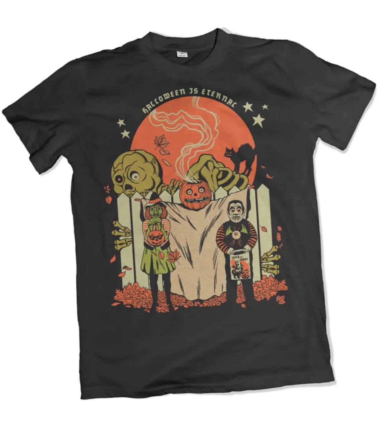 Creepy Black Welcome To The Eternal Halloween T-Shirts