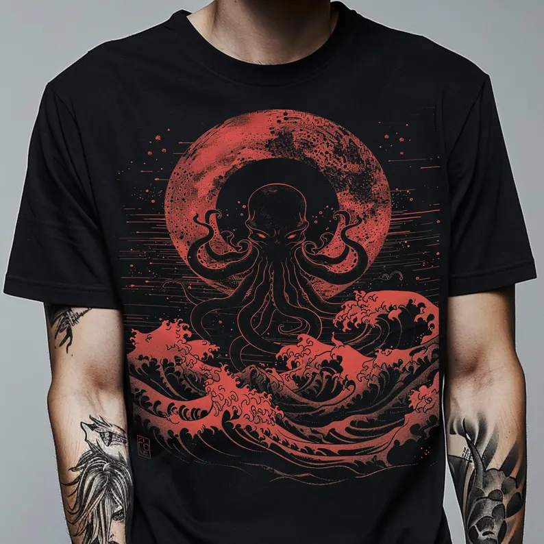 Cthulhu Creepy Horror Gerne Halloween Style T-Shirts