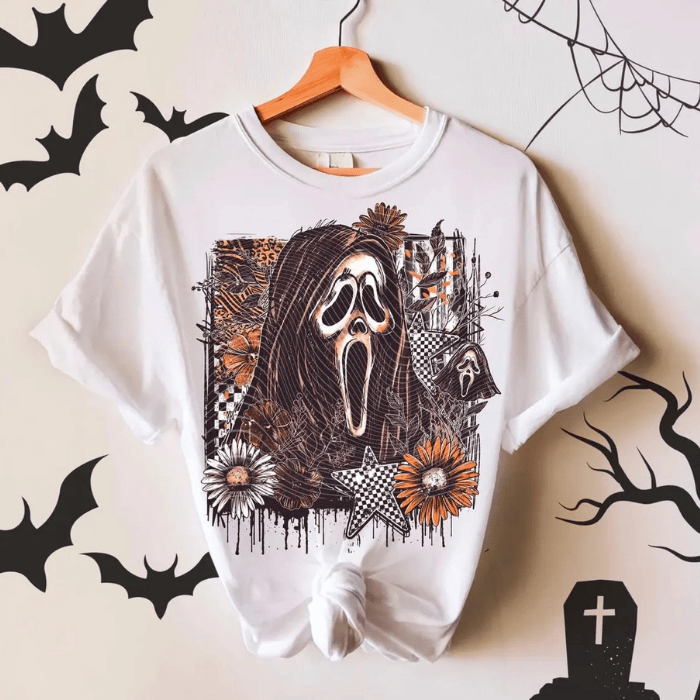 Dramatic The Scream Aesthetic Vibe Halloween T-Shirts