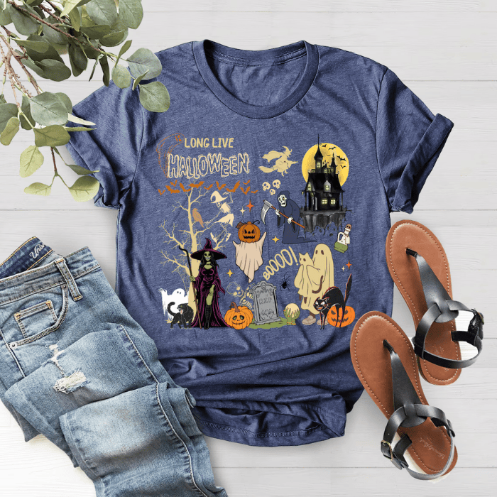 Durable Wonderful Long Live Halloween T-Shirts