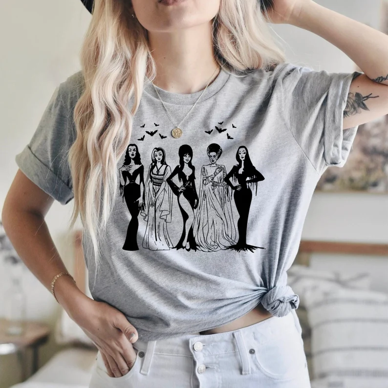 Fashionable Villainess Mother Gang Halloween T-Shirts
