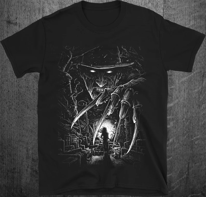 Freddy Kruger Spooky Horror Movie Halloween T-Shirts