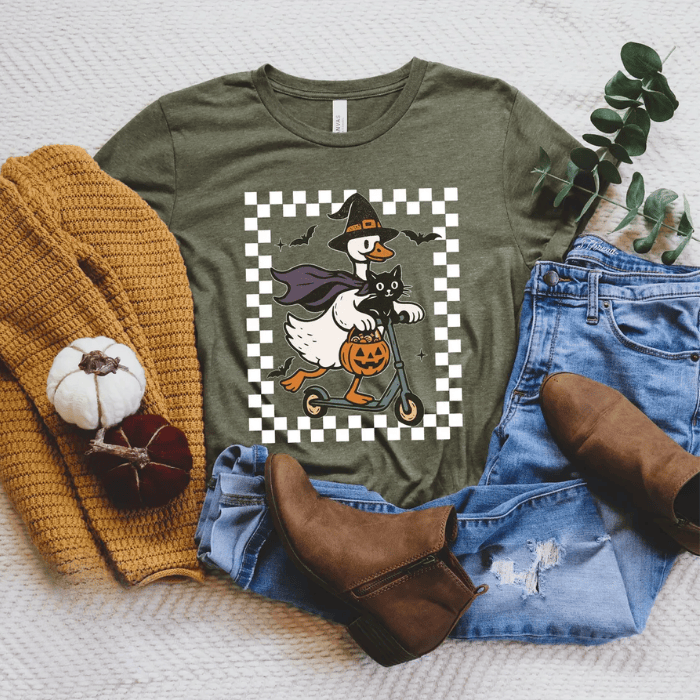 Goose On Its Way To Join The Halloween Party T-Shirts