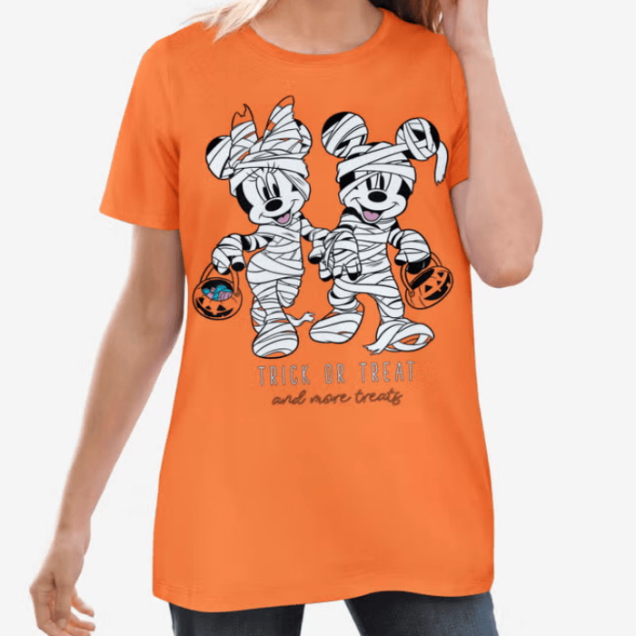 Hanging For Trick Or Treat With Mickey And Minnie Mummy Mouse Halloween T-Shirts