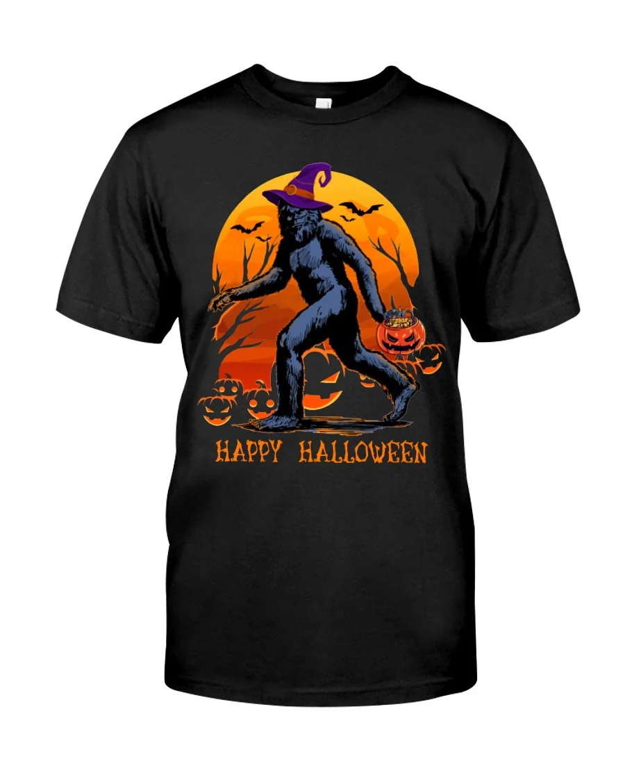 Happy Halloween With Mr Big Foot T-Shirts